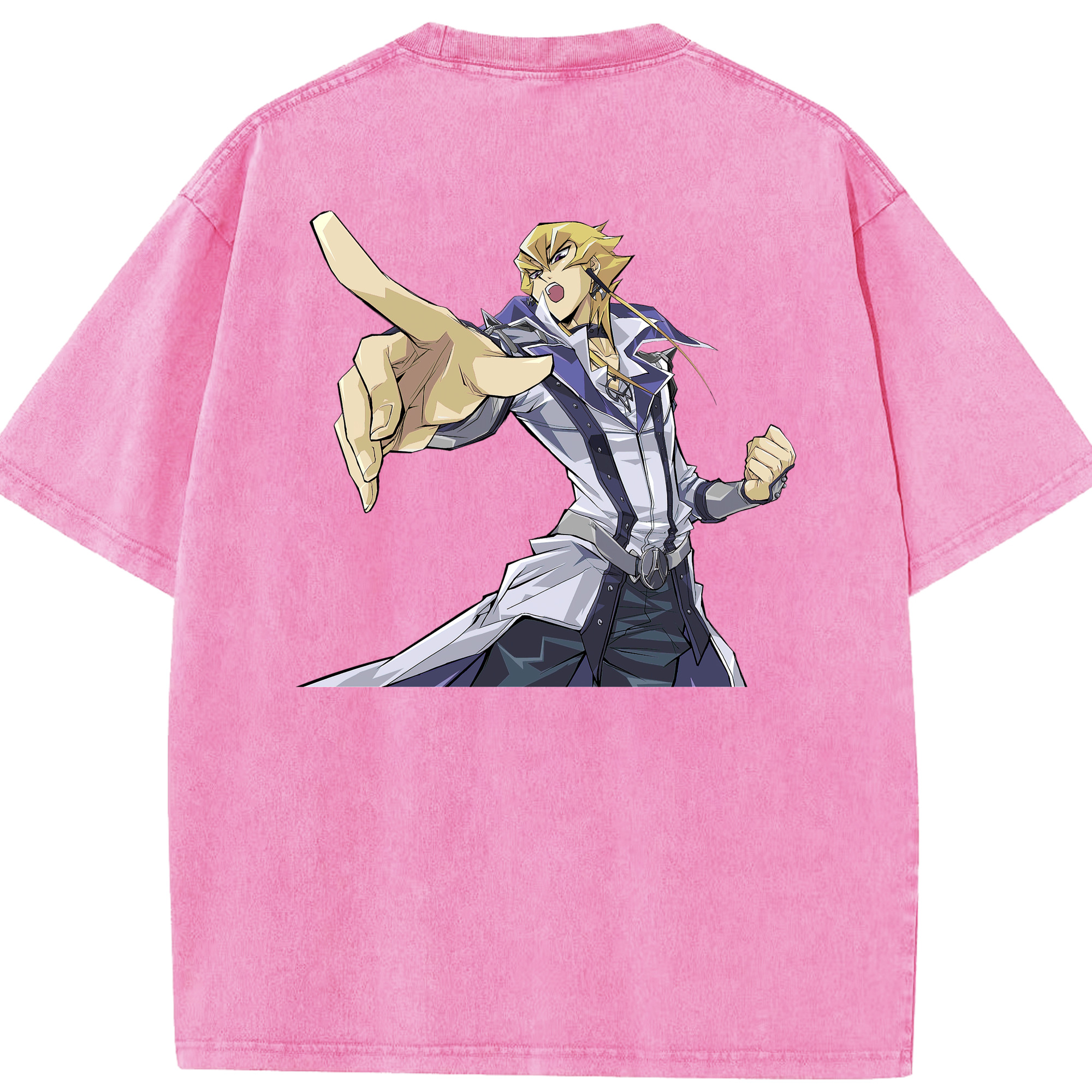 （画像用） 遊☆戯☆王 Yu-Gi-Oh! 綿100% ヴィンテージ風 半袖Tシャツ（背面プリント）